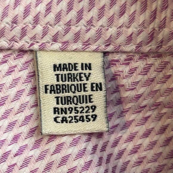 Ted Baker mens purple /pink long sleeve button up endurance shirt size 17.5 - Picture 7 of 13